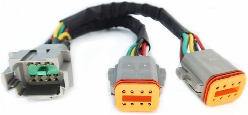 DT 4 Way Connector Plug Splitter Wire Harness 1 Male to 2 Female DT 4 Pin 1-2 SplitterCable 1ft/30cm in Saudi Arabia