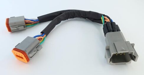 DT 4 Way Connector Plug Splitter Wire Harness 1 Male to 2 Female DT 4 Pin 1-2 SplitterCable 1ft/30cm in Saudi Arabia