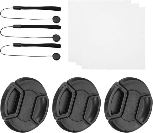 PATIKIL 95mm Lens Cap Set, 3Pack Sides Pinch Snap Camera Lens Cover for Front Len Suitable for 95mm Thread Universal DSLR Lenses for Nikon, for Fujifilm, for Pentax, for Leica in Saudi Arabia