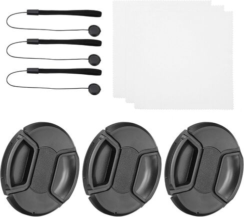 PATIKIL 95mm Lens Cap Set, 3Pack Sides Pinch Snap Camera Lens Cover for Front Len Suitable for 95mm Thread Universal DSLR Lenses for Nikon, for Fujifilm, for Pentax, for Leica in Saudi Arabia