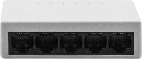 5 Port Gigabit Unmanaged Network Switch, Portable Switch | Plug & Play | Fanless Housing, White Color in Saudi Arabia