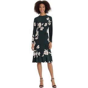 Maggy London Women's Bk Cut Out Long SLV Midi