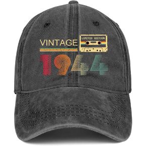 80th Birthday Gifts for Women Men Vintage 1944 Hats 1944 Baseball Cap for 80 Year Old Man Woman Grandpa Grandma