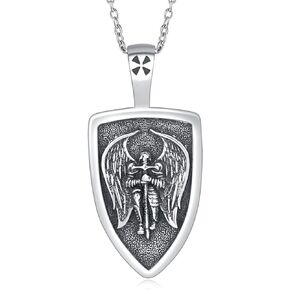 Saint Necklace Amulet Medal St Series Medals Jewelry for Women Men Necklace Catholic Gift Protect Us