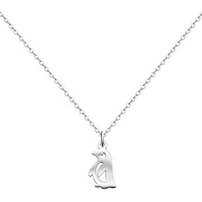 HOFOYA Stainless Steel Animal Lover Charm Pendant Necklace Jewelry Gifts for Women Girls Teen,lovely Spirit pet Necklace Gifts for her.