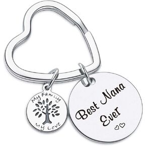 Best Nana Keychain Grandmother Gift Grandma Appreciation Gift for Mother in law Gift Grandma Gift Mothers Day Gift for Grandma Thank You Gift Mom Keychain Grandma Jewelry Nana Keychain
