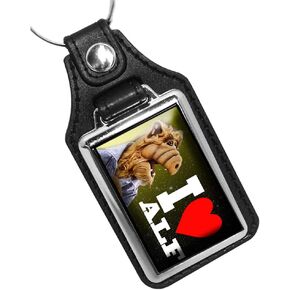 1980's TV Show I Love Alf Keychain Key Holder Key Ring For Men Heavy Duty Car Keyring For Men and Women