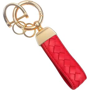 Luxury Leather Keychains，Key Chains For Mens Leather，Key Chain Woven Leather，Keychain Accessories