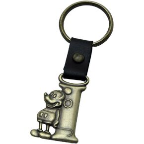 Mickey Mouse Letter I Brass Key Chain
