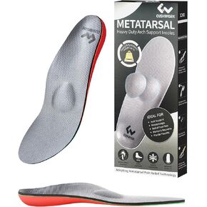 Cushwork Morton's Neuroma Shoe Inserts for Metatarsalgia,Ball of Foot Pain,Plantar Fasciitis,Metatarsal Pain Relief Orthotic Insoles,Arch Support Shoe Insoles for Man Women-H