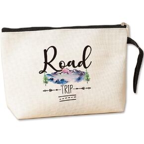 Camping Gifts for Women Girl Friends Funny Camping Bag Travel Toiletry Bag for Graduation Gifts for Her Christmas Birthday Gifts for Girls Sister Bestie Friend BBF Camping Makeup Bag - Best Memories