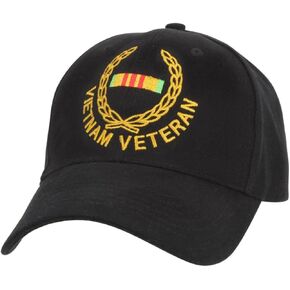 Rothco Vietnam Veteran/Insignia Cap, Black