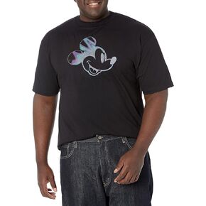 Disney Classic Mickey Neon Slick Mick Men's Tops Short Sleeve Tee Shirt