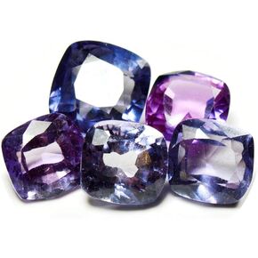 Alexandrite Gemstone Total 30 Carat 5 Pieces Lot Loose Bead Square Cushion Stone at Wholesale Rate