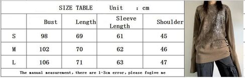 Women’s Y2K Gothic Shirt Vintage Long Sleeve Graphic Baggy Tees Oversized T-Shirt Pullover Top Harajuku Streetwear in Kuwait