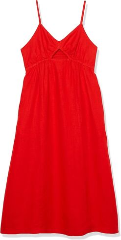 The Drop Women's Maci Strappy V-Neck Cutout Smocked Back Midi Dress in Saudi Arabia