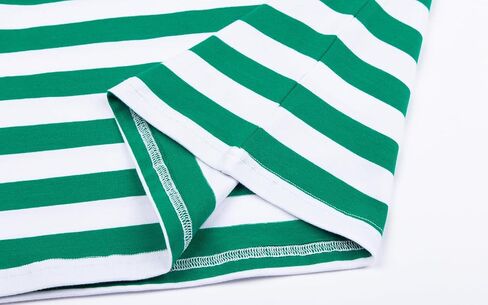 LittleSpring Men's Short Sleeve Crewneck Cotton Striped Tshirts in Kuwait