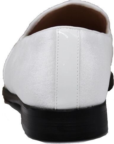 Enzo Romeo SPK65 Men's Fashion Rhinestone Glitter Buckle Slip On Dress Shoes in Saudi Arabia
