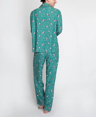 Hanes Women's Notch Collar Top and Elastic Pajama Sleep Set, Multiple Colors, Multiple Sizes in Saudi Arabia