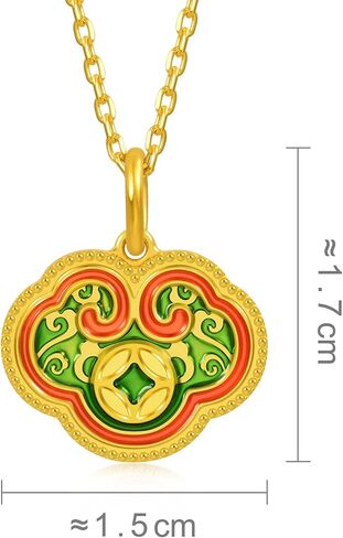 CHOW SANG SANG Cultural Blessings Daily Bliss 999 24K Solid Gold Ruyi Pendant 92666P [Not Include the-Necklace] in Saudi Arabia