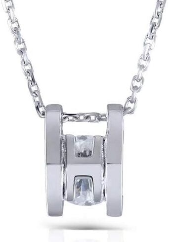 دوف ايجز عقد سوليتير للنساء من مويسانيت من الذهب عيار 14 قيراط عالي الجودة من الفضة الاسترليني عيار 1 قيراط 6.5 ملم GHI اللون على شكل قلب وسهام وقلادة مويسانيت بطول 20 انش للنساء، مويسانيت in Kuwait