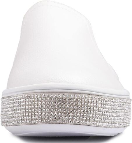 FEVERSOLE Women's Fashion Sparkle Platform Rhinestone Party Holiday Wedding Sneakers in Saudi Arabia