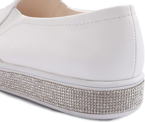 FEVERSOLE Women's Fashion Sparkle Platform Rhinestone Party Holiday Wedding Sneakers in Saudi Arabia