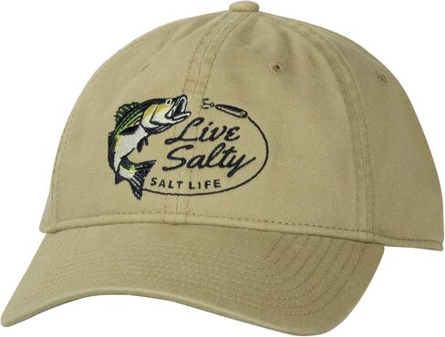 Salt Life Mens Salty Striper Hat, Safari, One Size US in Saudi Arabia
