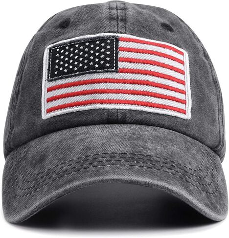قبعة بيسبول FALETO قبعة وطنية أمريكية، قبعة أبي سائق الشاحنة، قبعة شمس كلاسيكية بنمط بولو in Kuwait