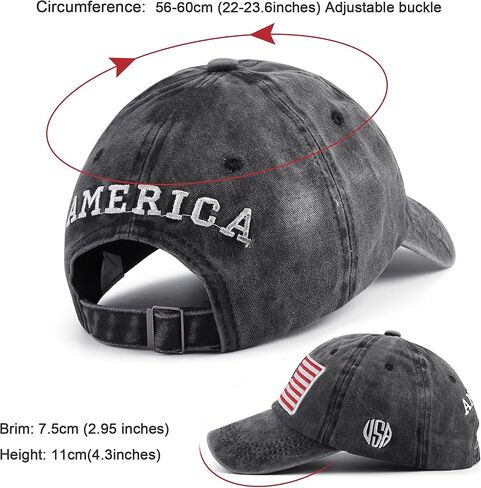 قبعة بيسبول FALETO قبعة وطنية أمريكية، قبعة أبي سائق الشاحنة، قبعة شمس كلاسيكية بنمط بولو in Kuwait