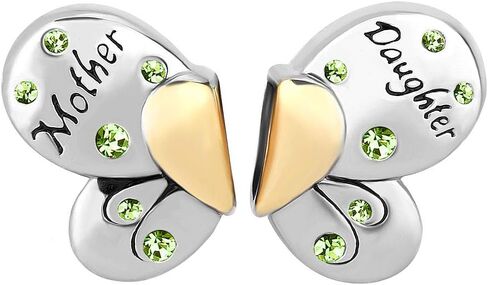 خرزة جميلة على شكل فراشة للأم والأم والابنة وقلب العائلة من LovelyJewelry للأساور in Kuwait