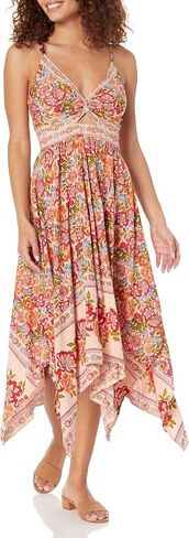 Angie womens Angie Women's Spaghetti Strap Printed Triangle Cutout Dress Casual Dress in Saudi Arabia