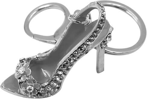 AIBEARTY Women Girls Crystal Rhinestone High Heel Shoes Keychain Keyring Fashion Car Bag Purse Charming Decoration Gifts in Kuwait