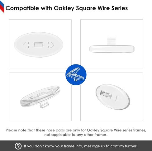 BLAZERBUCK Replacement Nose Pads Piece for Oakley W Square Wire | Square Wire 3.0 | Square Wire 2.0 | Big Square Wire Sunglasses - 2 Pairs in Saudi Arabia