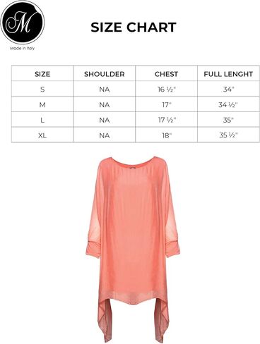 M Made in Italy Women's Scoop Neck Shift Dress with Balloon-Sleeves in Kuwait