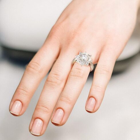 المطلق 2 قيراط مويسانيتي خواتم للنساء خواتم الخطبة جولة قطع حلقات سوليتير 925 خواتم الفضة الاسترليني عباد الشمس قطع الدائري مع شهادة مويسانيتي قطع البيضاوي خواتم للنساء in Kuwait