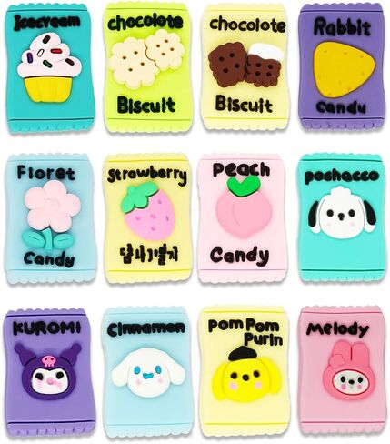 12PCS Jesus Valentine's Food Candy Concha Coffee Boba Tea Shoe charms for Croc Bubble Slides Sandals Clog, Cute Shoes Decorations for Girls Boys Women Kids in Saudi Arabia