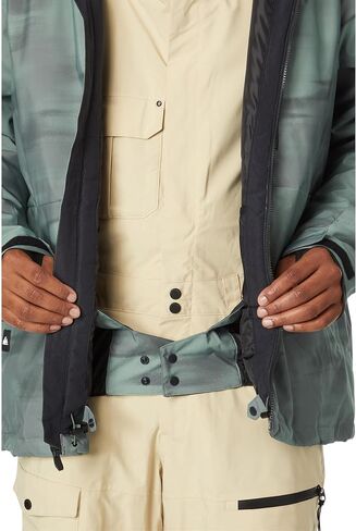 Quiksilver Mission Print Insulated Snowboard Jacket Mens in Saudi Arabia