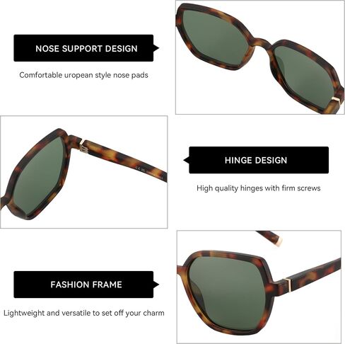 ZENOTTIC Hexagon Sunglasses for Women Polarized UV400 Protection Classic Trendy Shades Sun Glasses in Saudi Arabia