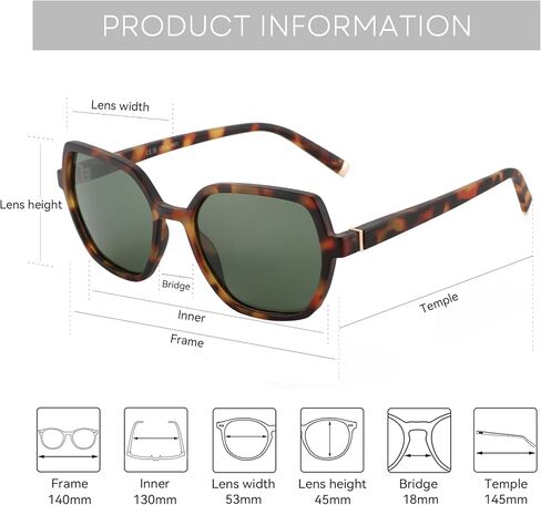 ZENOTTIC Hexagon Sunglasses for Women Polarized UV400 Protection Classic Trendy Shades Sun Glasses in Saudi Arabia