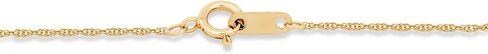 Jewelili 10k Yellow Gold Heart Pendant Necklace with Natural White Round Diamonds, 1/10 cttw, 18" Gold Filed Rope Chain in Saudi Arabia