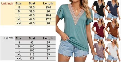 قمصان نسائية صيفية كاجوال أنيقة بأكمام قصيرة ورقبة على شكل حرف V وبلوزات عصرية in Kuwait