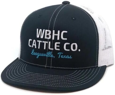 WHISKEY BENT HAT CO. Cattleman 4D3 Adjustable Snapback (Navy/White) in Saudi Arabia