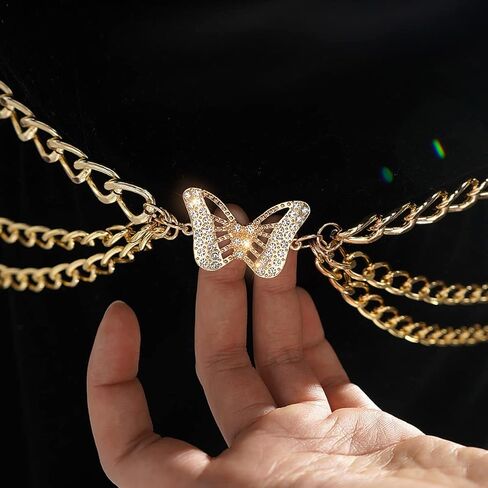 أحزمة سلسلة جلامورستار للنساء بوهو متعددة الطبقات سلسلة الخصر سلسلة الجسم البطن in Kuwait