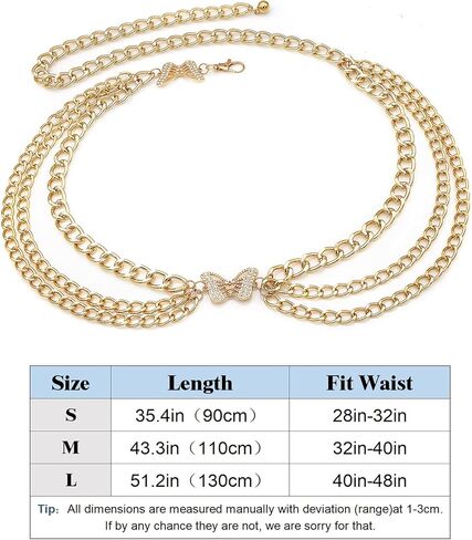 أحزمة سلسلة جلامورستار للنساء بوهو متعددة الطبقات سلسلة الخصر سلسلة الجسم البطن in Kuwait