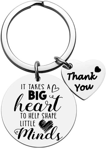 Teacher Appreciation Gifts for Men Women Thank You Keychain for Teachers Day Birthday Teachers Graduation Gift Keychains from Students It Takes A Big Heart to Help Shape Little Minds Key Ring in Saudi Arabia