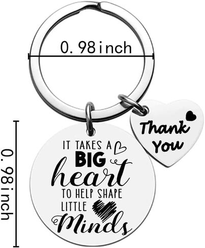 Teacher Appreciation Gifts for Men Women Thank You Keychain for Teachers Day Birthday Teachers Graduation Gift Keychains from Students It Takes A Big Heart to Help Shape Little Minds Key Ring in Saudi Arabia