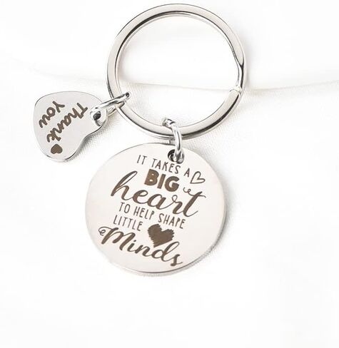 Teacher Appreciation Gifts for Men Women Thank You Keychain for Teachers Day Birthday Teachers Graduation Gift Keychains from Students It Takes A Big Heart to Help Shape Little Minds Key Ring in Saudi Arabia