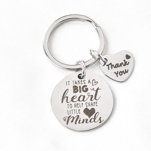 Teacher Appreciation Gifts for Men Women Thank You Keychain for Teachers Day Birthday Teachers Graduation Gift Keychains from Students It Takes A Big Heart to Help Shape Little Minds Key Ring in Saudi Arabia