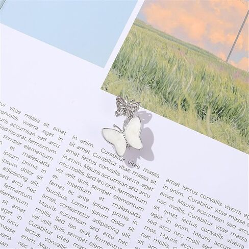 AFSJEEP Cartoon Animal Enamel Pin Beautiful Butterfly Metal Crystal Rhinestones Badge Brooch Fashion Temperament Clothes Bag Accessories Jewelry Women Gift, Metal, no gemstone in Kuwait